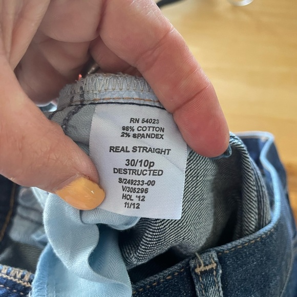 Gap 1969 Real Straight Jeans Women's Size 30P/10P - Picture 8 of 10